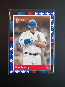 Max Muncy 2022 Donruss Baseball 1988 Retro #246 Independence Day LA Dodgers - Picture 1 of 2