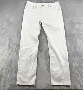 Pantalones de mezclilla Levi's 569 para hombre 34x34 blancos calce recto elásticos informales - Imagen 1 de 16