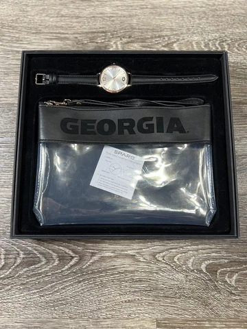Sparo Women's Georgia Bulldog Watch and Cosmetic bag gift set Cover
