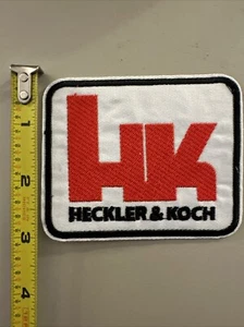 HK Heckler & Koch (Embroidered Iron on patch) Gunmaker / Pistol - Picture 1 of 3