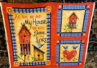 Daisy Kingdom "as For Me & My House" Quilt Blocks Wall Hanging Craft Panel 