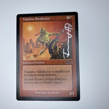 Viashino Sandscout Magic The Gathering MTG Urza's Legacy Card Signed Autographed