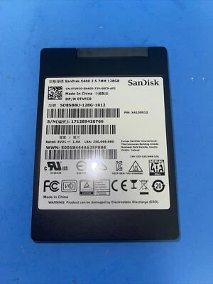 SANDISK X400 2.5" 7MM 128GB SD8SB8U-128GB-1012 - Image 1 of 3