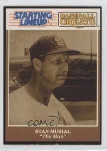 1989 Starting Lineup Cards Baseball Greats Stan Musial HOF