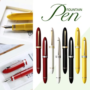 Majohn V60 Triangular Piston Fountain Pen EF/F Nib Resin Writing Gift Pen Blac5a - Picture 1 of 9