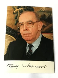 Autogramm KRZYSZTOF SKUBISZEWSKI (†2010)-Ex-Außenminister POLEN-handsigniert - Picture 1 of 4