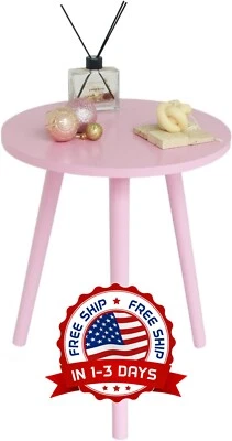 Mesa Auxiliar Redonda, Mesa Decorativa Pequeña, Mesita De Noche Moderna NEW US. Foto 1 de 4