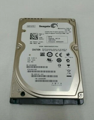 Seagate Momentus 7200.4 ST9160412AS 160GB SATA 2.5" HDD (*) - Image 1 of 3