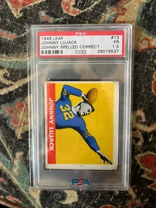 Johnny Lujack 1948 Leaf Correct PSA 1,5 Fair - Imagen 1 de 1