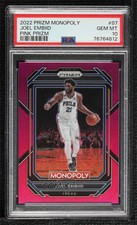 2022-23 Panini Prizm Monopoly Pink Prizm /149 Joel Embiid #67 PSA 10 GEM MT