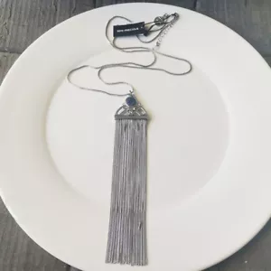 31 Zoll Weißes Haus Schwarzmarkt Quaste Anhänger Halskette Geschenk Mode Frauen Schmuck - Bild 1 von 4