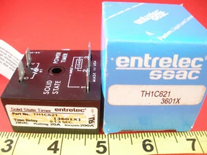 SSAC TH1C621 Solid State Timer Relay 0.1-3 sec. 20a 230vac Entrelec Nib New - Picture 1 of 3