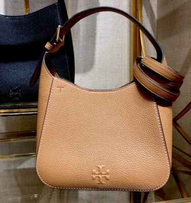 Nuevo con etiquetas Bolso Bandolera Tory Burch THEA Cuero Tostado Pequeño 144690 $358 Foto 1 de 4