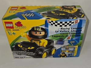 LEGO Duplo Racing Leopard #1403 (2001) ** Unopened with Box Damage ** 3 Pieces - Imagen 1 de 6