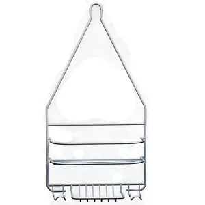 Simple Spaces SS-SC-25-PE-3L Small Shower Caddy, White - Picture 1 of 4