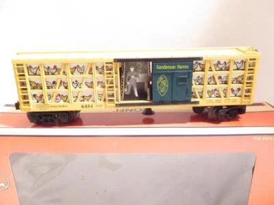 LIONEL TRAINS- 19882 SANDERSON FARMS OPERATING POLUTY CAR - 0/027-- NEW- H1 - Image 1 of 4