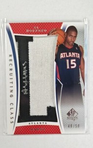2007-08 Upper Deck SP Authentic Al Horford Rookie Year Auto Autograph Letter /50