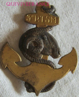 IN04513 - INSIGNE 3° R.T.S.M, Régiment de Tirailleurs Sénégalais, tête bélier - Photo 1/2