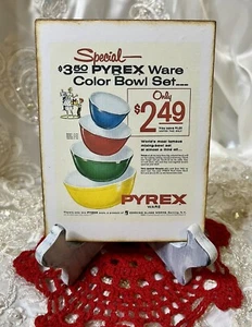 Pyrex Retro Advertisement Handcrafted Mini Plaque Sign - Picture 1 of 2