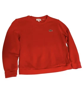 Lacoste Boys Long Sleeve Crew Neck Fleece Pullover Sweater Size 8 - Picture 1 of 4