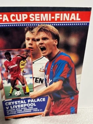 1990 FA Cup Semi Final***CRYSTAL PALACE v LIVERPOOL**8th APRIL 1990 - Image 1 of 2