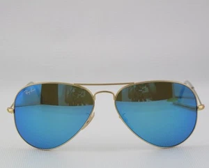 GAFAS DE SOL RAY-BAN Italia Grande Metal Aviador 3025 112/17 Azul Espejo 58 MM - Imagen 1 de 7