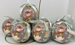 8 palline addobbi albero di Natale pupazzo di neve country resistente agli infrangimenti - Foto 1 di 4