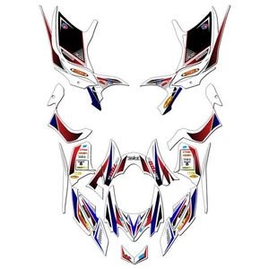 All Years TRX 700XX SURGE White/blue Senge Graphics Kit Compatible with Honda - Picture 1 of 7
