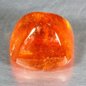 3.77 CT 8MM SUGARLOAF CABOCHON IMPRESSIVE 100% NATURAL ORANGE SPESSARTITE GARNET - Picture 1 of 3