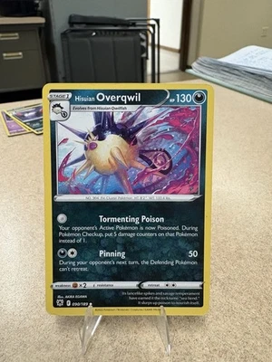 SWSH10: Astral Radiance #090/189 Hisuian Overqwil (90) Pokemon - Image 1 of 2