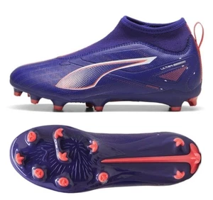Puma Ultra Match+ LL FG AG Laceless Soccer Cleats Shoes 107694-01 Youth Size 6 - Picture 1 of 7