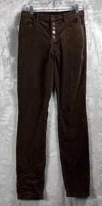 Cabi Hose Damen Gr. 2 Braun Style 4319 Cord Button Fly Gerades Bein 90er - Bild 1 von 8