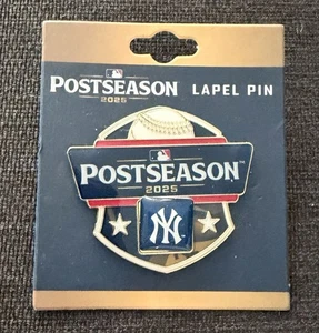 NY YANKEES PIN 2025 POSTSEASON MLB BASEBALL PLAYOFFS LAPEL PIN - Picture 1 of 2