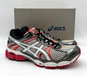Asics GEL-FLUX T3D4N Men's NEW Vintage Running Shoes White/Red US Size 9.5 NIB - Picture 1 of 11