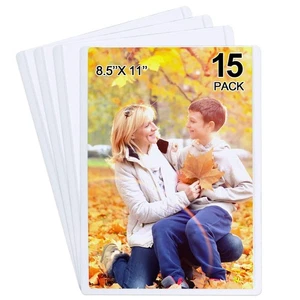 TWO 15 Pack Magnetic Picture Frames, Holds 8.5 x 11 Inches Photos Pictures-Tebik - Picture 1 of 4