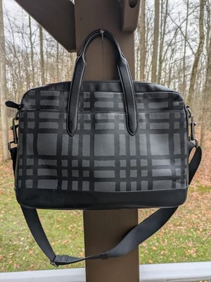 COACH Coach Hamilton Purse Checkered F11187 Mint Condition New - Image 1 of 4