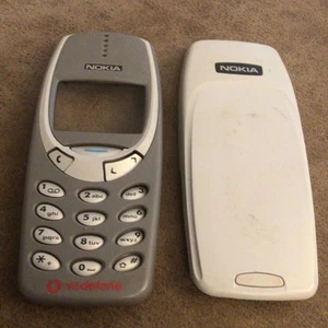 Genuine Original Nokia 3310 3330 Housing Front Fascia Case, Battery Cover Keypad - Zdjęcie 1 z 5
