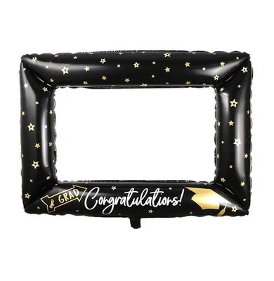 Graduation Photo Frame Balloon Grad Celebration Party Props Decoration Self Seal