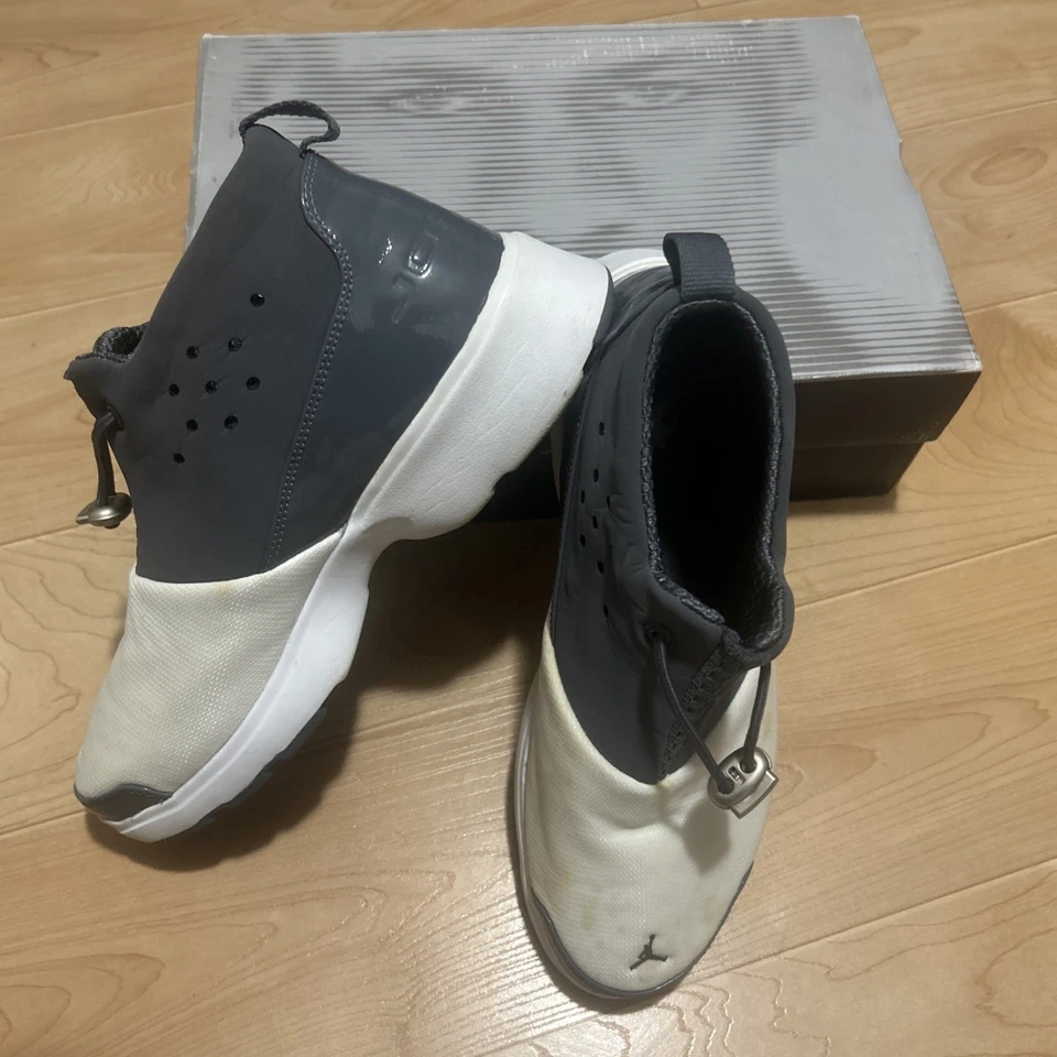 Air Jordan Roy Jones Jr Bolo 训练鞋美国男式 9.5 码白色/灰色 — 第 1/4 张图片