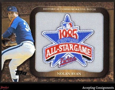 2009 Topps Legends Commemorative '85 All-Star Patch Nolan Ryan ASTROS HOF - Image 1 of 2