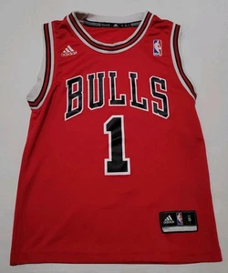 Größe Jugend S - Derrick Rose Chicago Bulls #1 Adidas Basketball Trikot - Bild 1 von 8