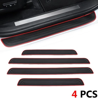 4x For Subaru Forester PVC  Car Door Threshold Sill Covers Panel Step Protector - Image 1 of 4