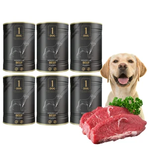 Hundefutter Nassfutter Hund 6x 400g  Monoprotein mit Rind Getreidefrei 1Dog - Bild 1 von 9