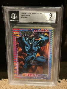 Beast #6 BGS 9 GRADED 1996 Marvel Metallic Impressions X-Men NEW THICK SLAB - Picture 1 of 2
