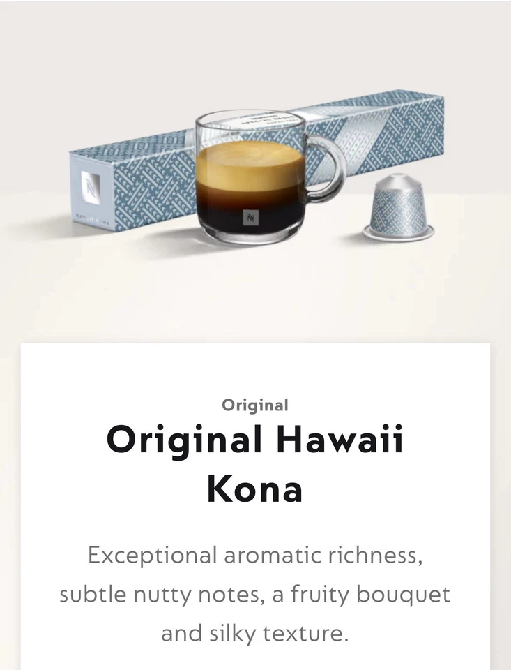 Nespresso HAWAII KONA SPECIAL RESERVE Capsule ORIGINAL 100 Pods (10 sleeves) - Image 1 of 1