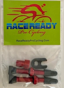 2 RaceReady.. Tubeless Presta Valves..40mm..Alloy + 1 Valve Core Tool + Adapter - Picture 1 of 2