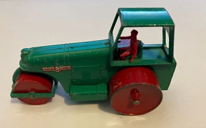 1962 MATCHBOX LESNEY KINGSIZE #9 AVELING BARFORD ROAD ROLLER STEAM GREEN RED - Picture 1 of 8