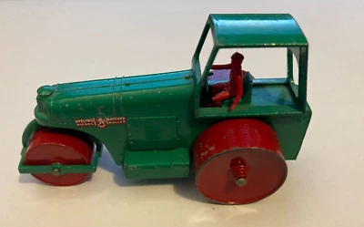 1962 MATCHBOX LESNEY KINGSIZE #9 AVELING BARFORD ROAD ROLLER STEAM GREEN RED - Image 1 of 4