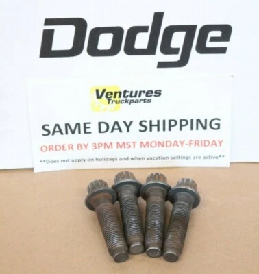 2000-2002 Dodge Ram 2500 3500 Wheel Bearing Hub Bolt 4WD 4X4 OEM Used - Image 1 of 4