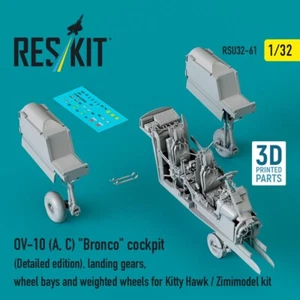 Cabina ResKit 1/32 OV-10 (A, C) "Bronco" (edición detallada), trenes de aterrizaje - Imagen 1 de 2